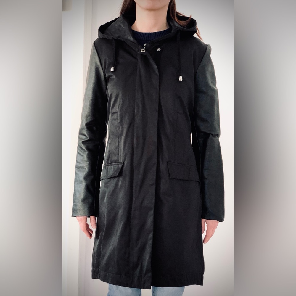 Women's Black Sears trench coat
